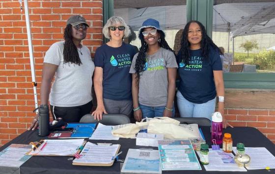 Clean Water Action New Jersey Staff at an info table 
