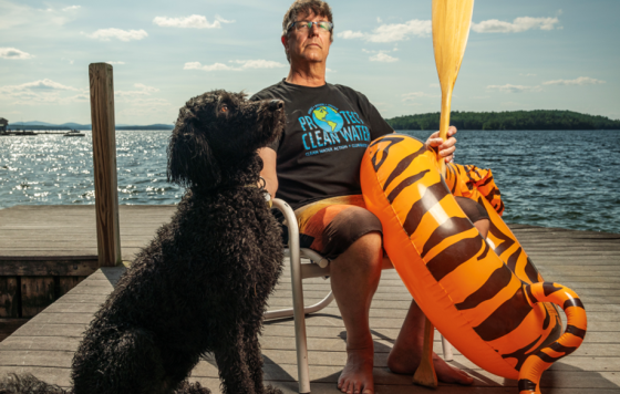 Jon and Wooly ready for the water