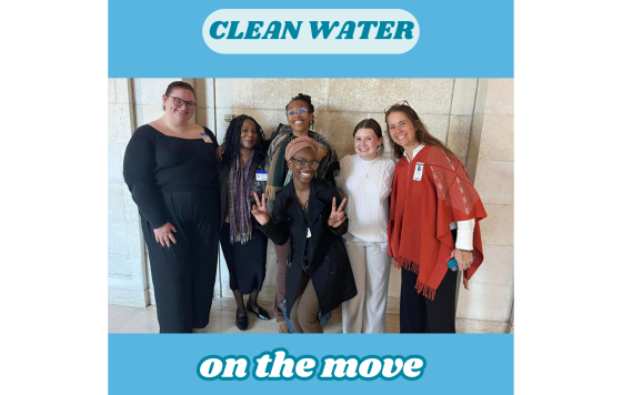 graphic design for clean water on the move