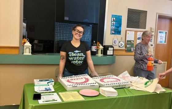 Image of Clean Water Action's Energy Efficiency Organizer Shay at a Mass Save event
