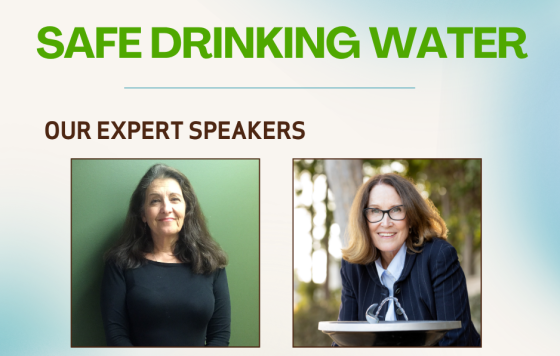 Safe Drinking Water Webinar with expert speakers Andria Ventura and Evelyn Wendel