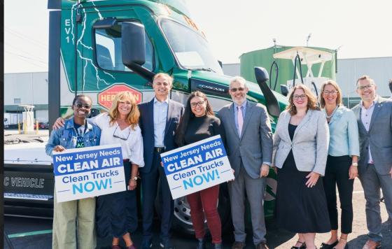 Image of Tolani and Clean Water Action during a diesel press event