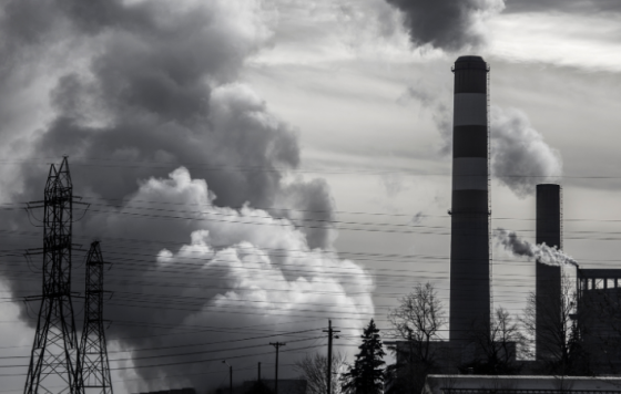 Coal Plant Polution in air