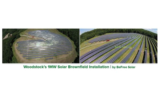 Woodstock CT solar installation. Courtesy of BeFree Solar