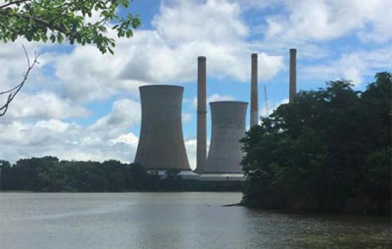 Image of Chalk Point Coal Plant from MD Sierra Club