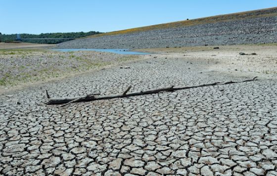 Source: California Department of Water Resources.  Dry conditions in the area of Lake Mendocino in M